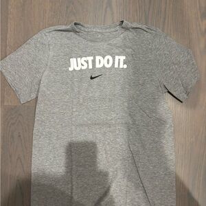 Nike Gray Short Sleeve Tee Athletic Style